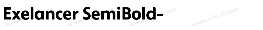 Exelancer SemiBold字体转换